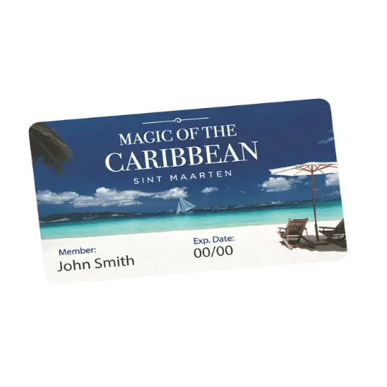 Sample of the Magic of the Caribbean Card.