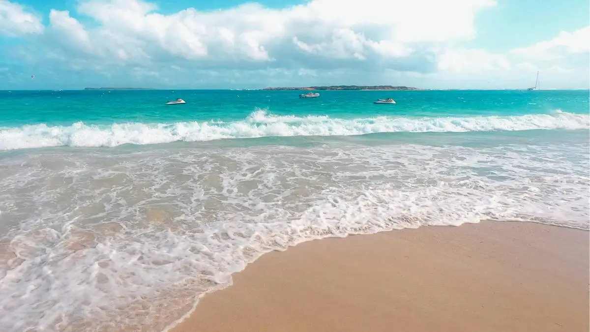 Discover the Beaches of Saint Martin / Sint Maarten, for example, Orient Bay Beach.